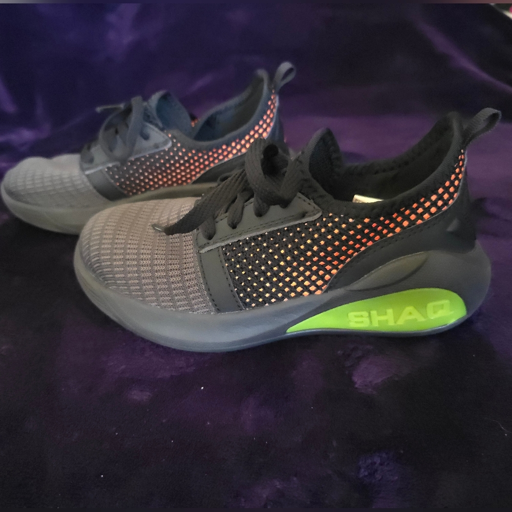 Shaq 3D Print Neon Athletic Sneaker